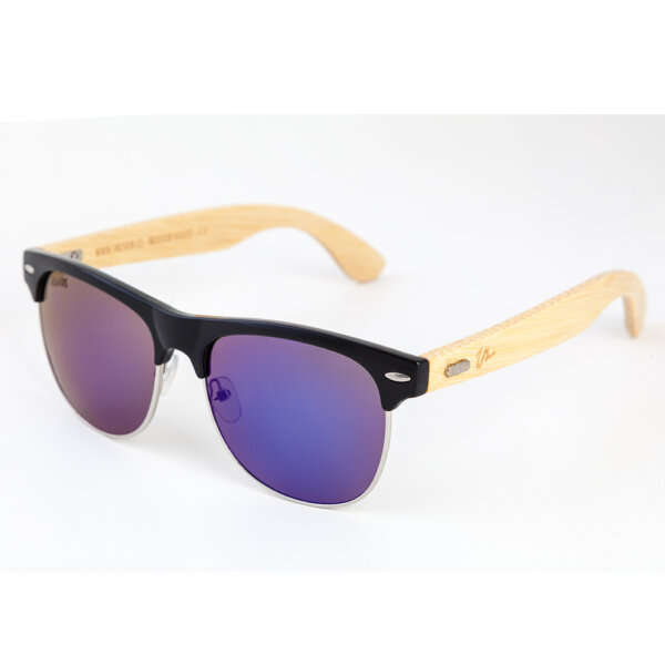 FLIGHT BLUE MIRROR – WOODEN SUNGLASSES