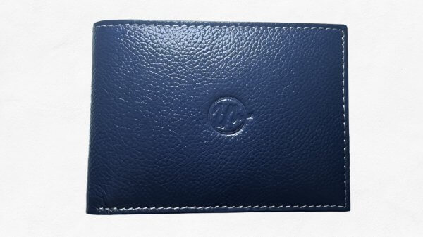 Cartera Azul Oscuro (Piel) RFID